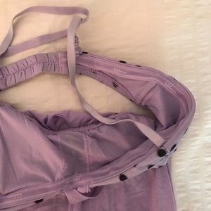 Purple lululemon open back top size 8